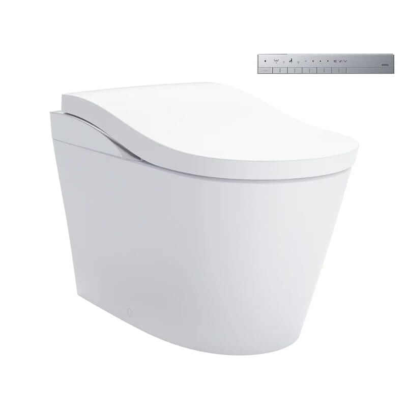 TOTO Neorest LS bidet toilet with remote control, modern design, white