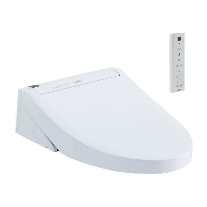 TOTO WASHLET® C5 - Elongated - WASHLET+ - Side angle on a white background