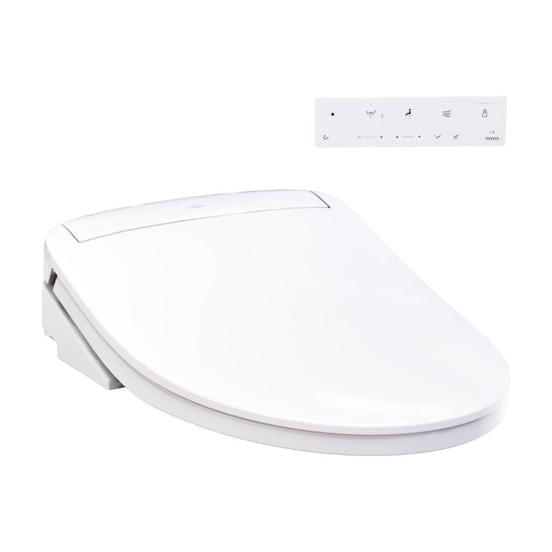 TOTO WASHLET® KS6 Elongated Bidet Toilet Seat - Side angle on a white background