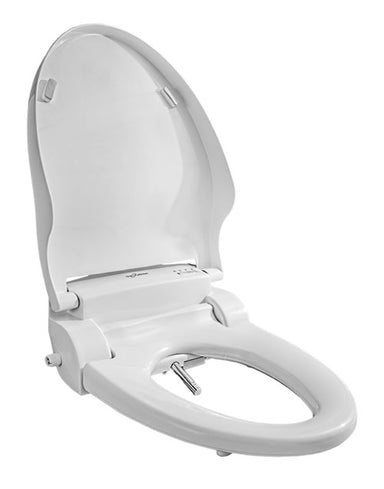 bidet round seat open klows Clirass Toilet Seat, Non-Electric Bidet Attachment (Frontal & Rear Wash) with Dual Nozzles and Brass inlet,Bidet Toilet with Quiet-Close Fit Round Toilet Seat cleaning manual bidet toilet seat requires no electricity or batteries and installs in minutes Round Bidet Seats - Comfortable