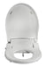 Galaxy Bidet Toilet Seat GB5000 - White toilet seat with cover on a white background front view