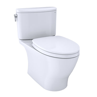 TOTO Nexus Two Piece Toilet 1.28 GPF MS442124CEFG#01, sleek white design, Washlet ready