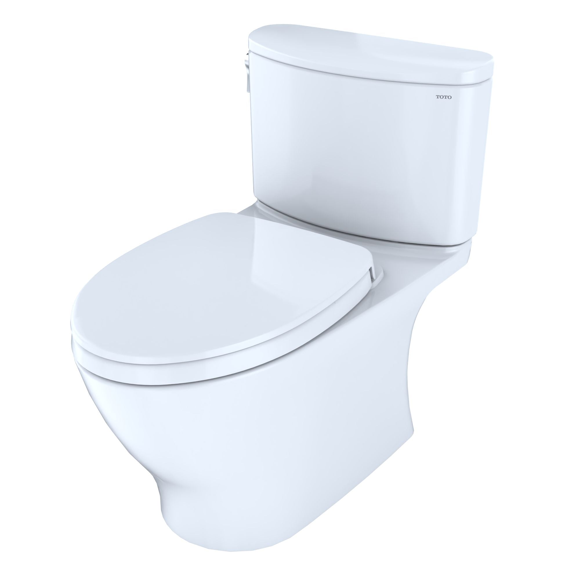 TOTO Nexus Two Piece Toilet 1.28 GPF MS442124CEFG#01, shown with a modern design, white finish, and washlet ready feature.