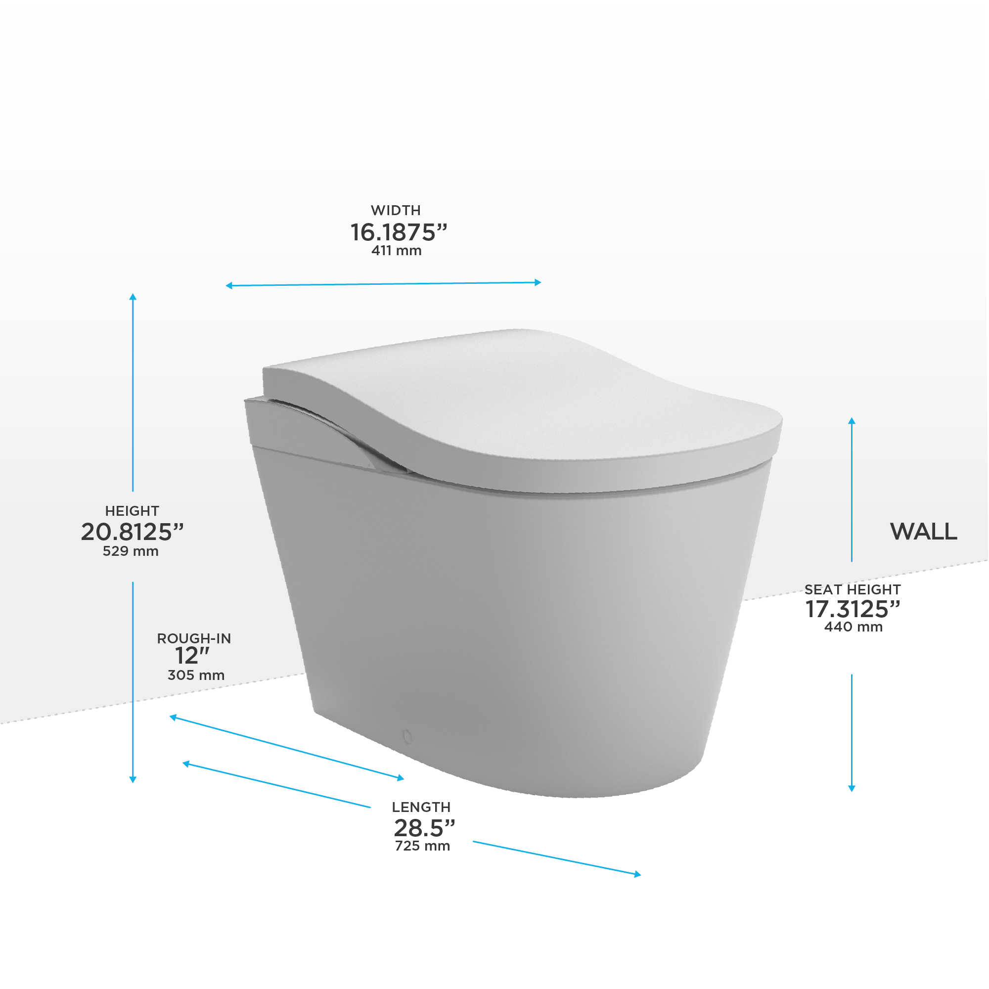 Toto Neorest LS Dimensions