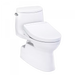 TOTO Carlyle II 1G WASHLET+ S5 One-Piece Toilet - White toilet on a white background