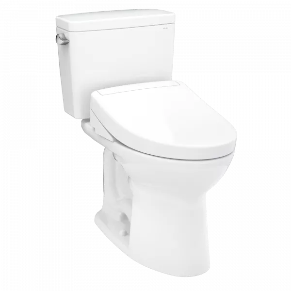 TOTO Drake WASHLET+ S5 Two-Piece Toilet - White toilet on a white background
