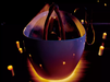 TOTO Flotation Tub With ZERO DIMENSION - Person in a bathtub with candles around, creating a relaxing atmosphere.