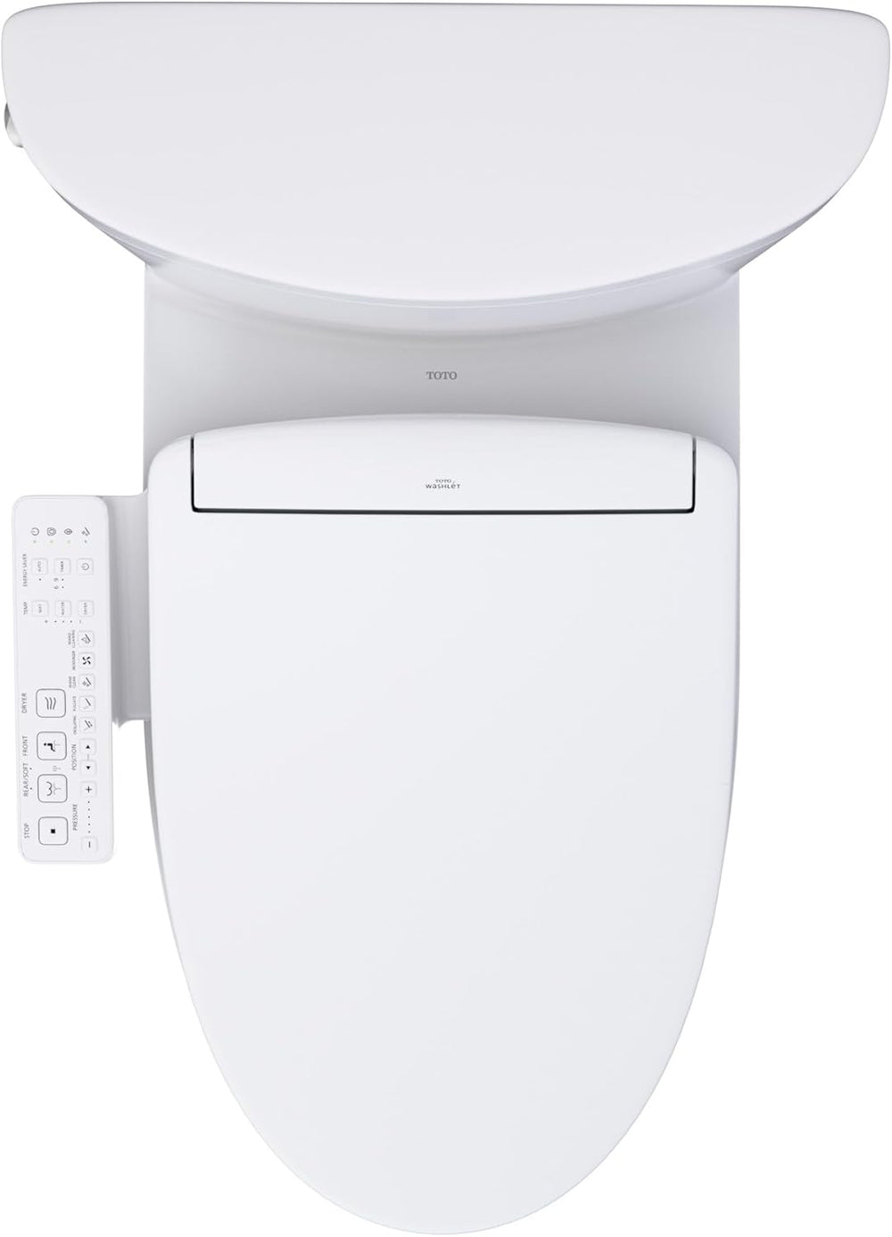 TOTO Aquia IV Arc WASHLET S2 Two-Piece Toilet top view