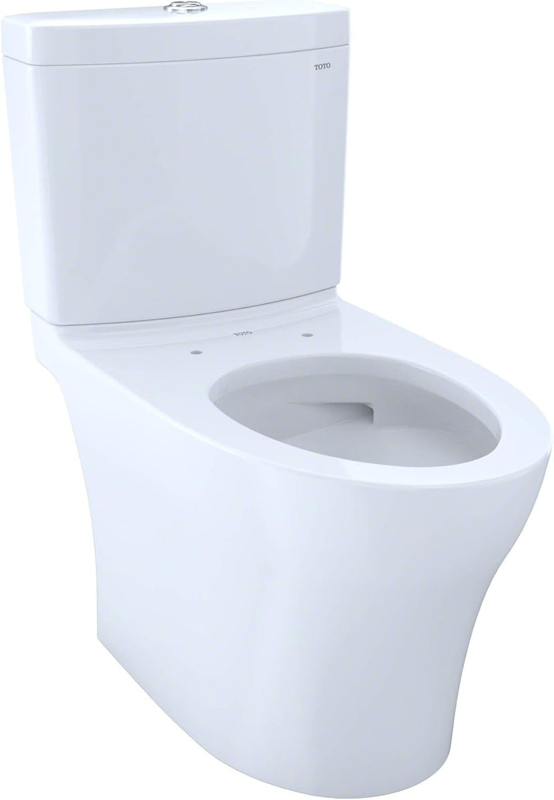 TOTO Aquia IV Two-Piece Toilet - Universal Height - No lid on a white background