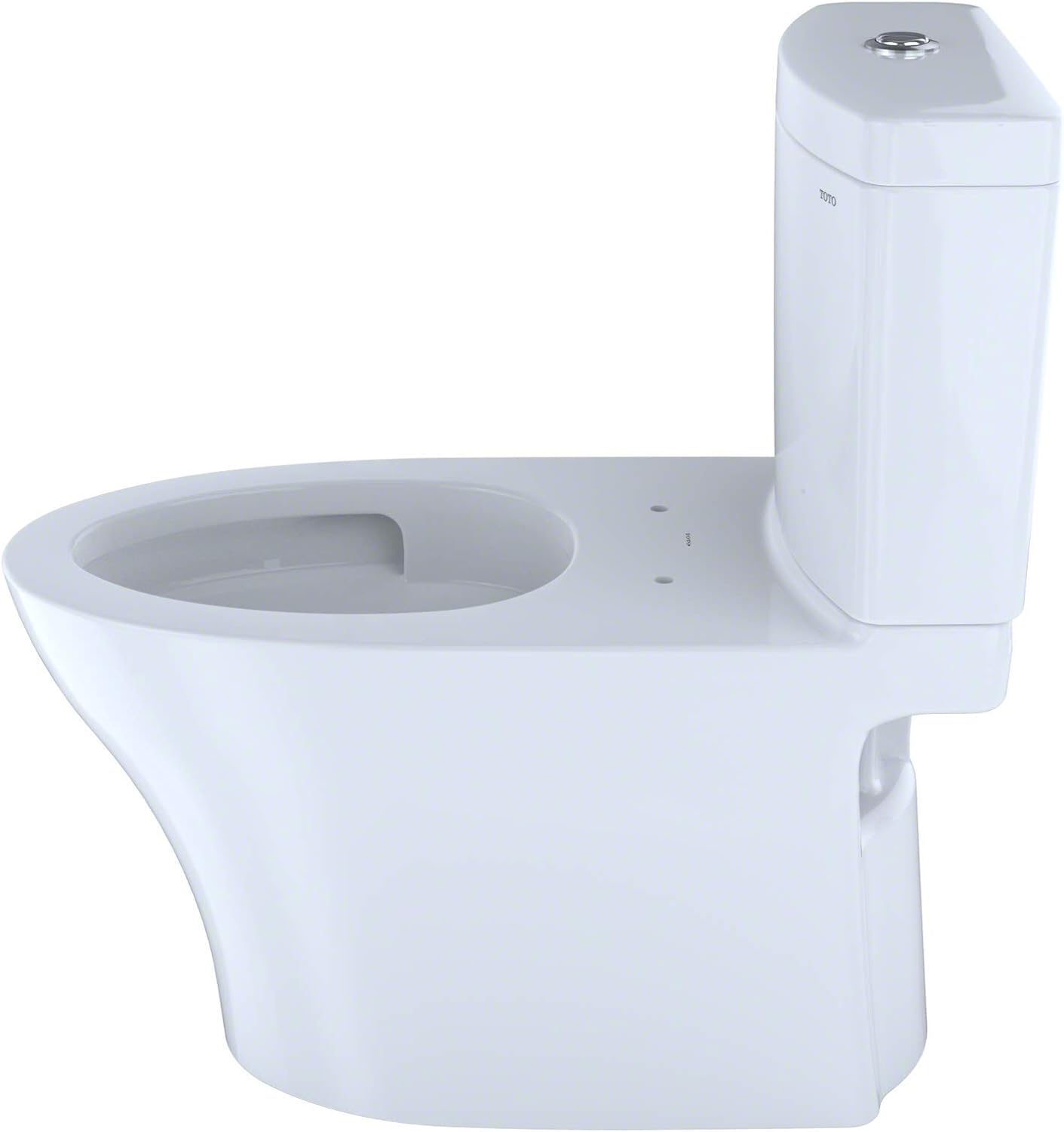TOTO Aquia IV Two-Piece Toilet - Universal Height - Right side view 