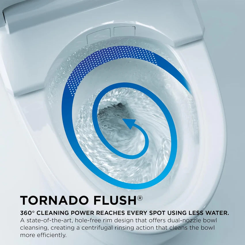 TOTO Aquia IV WASHLET+ S5 Two-Piece Toilet - Universal Height