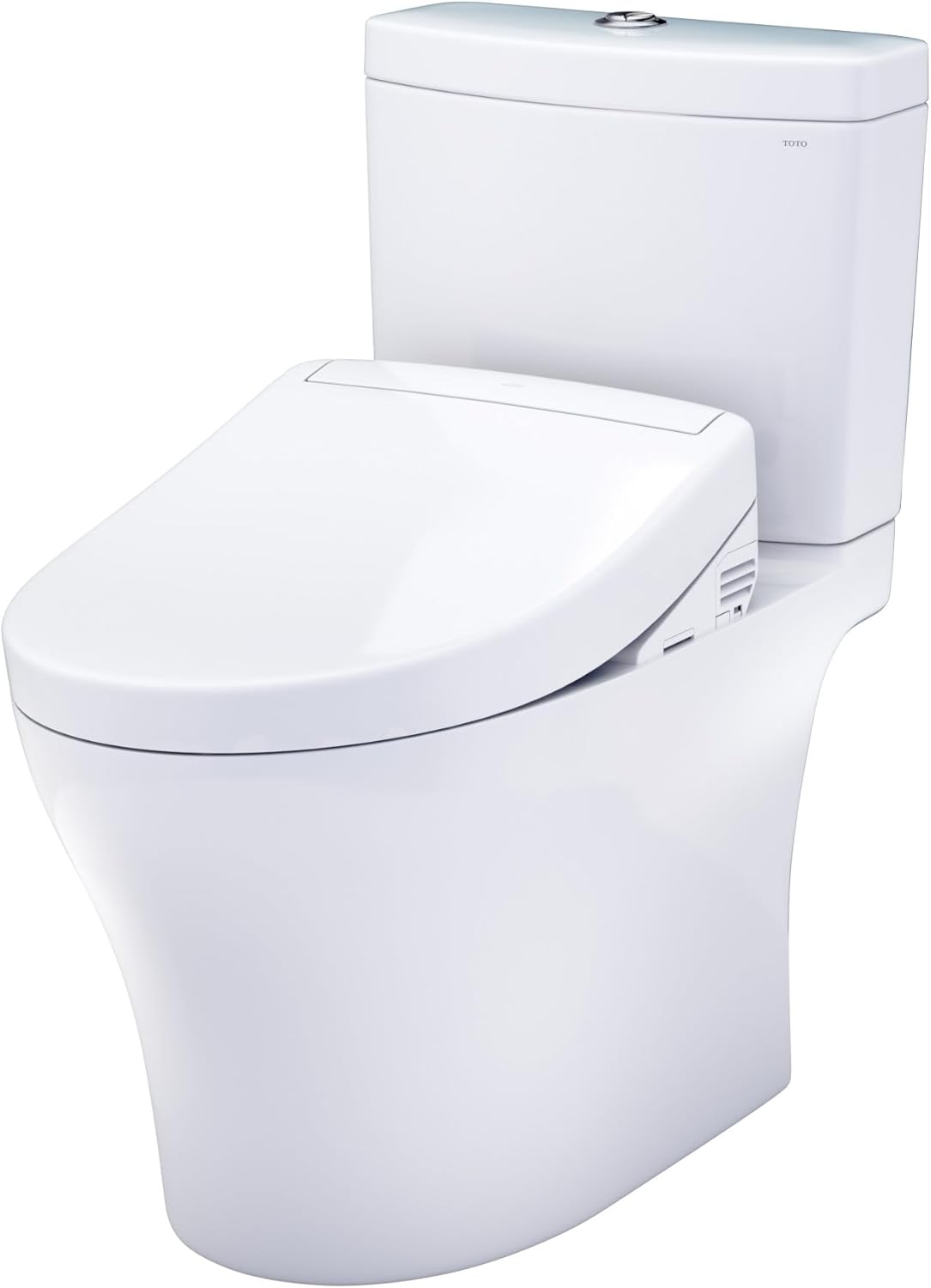 TOTO Aquia IV WASHLET+ S5 Two-Piece Toilet closed up 