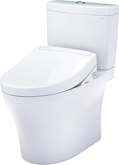 TOTO Aquia IV WASHLET+ S5 Two-Piece Toilet closed up 