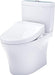 TOTO Aquia IV WASHLET+ S5 Two-Piece Toilet closed up 