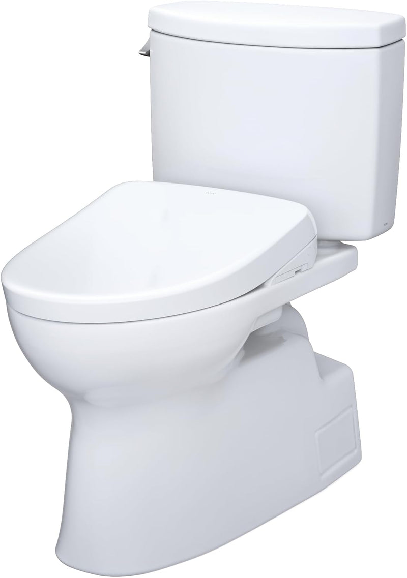 TOTO Vespin II Washlet+ S7A Two-Piece - corner view on a white background