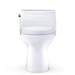 White toilet bowl on a white background