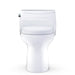 White toilet bowl on a white background