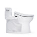 White toilet bowl on a white background