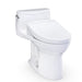 White toilet on a white background