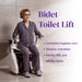 Dignity Lifts Bidet Toilet Lift WL2 - elderly woman showing how to use bidet toilet lift