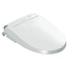 American Standard Advanced Clean 3.0 Electric SpaLet Bidet Seat - White toilet seat with electronic control panel on a white background
