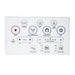 Remote control panel for Blooming NB-R1570 Bidet Toilet Seat, featuring buttons for massage, auto cover, cleansing, and temperature control.