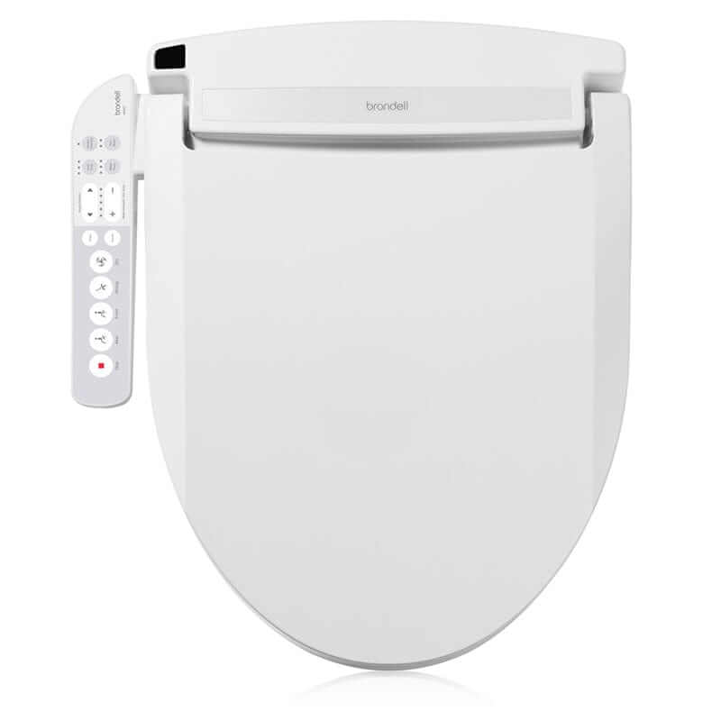 Brondell Swash Bidet Toilet Seat EM417 with adjustable stainless steel nozzle and heated seat