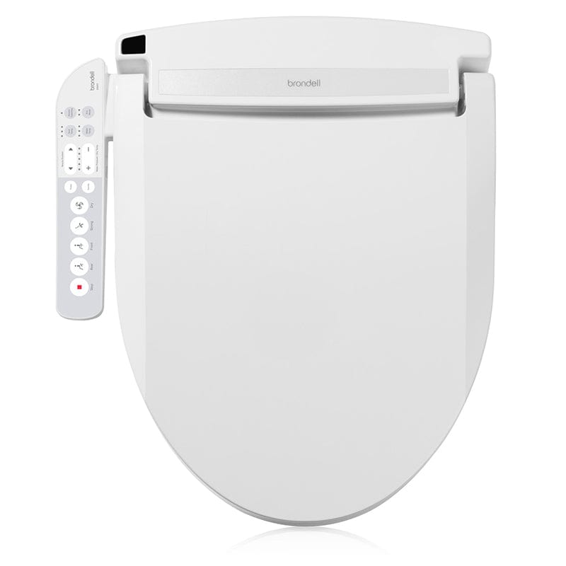 Brondell Swash EM417 Bidet Toilet Seat with control panel for enhanced hygiene and comfort.