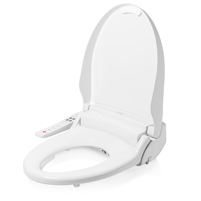 Brondell Swash Select BL67 Bidet Toilet Seat with control panel visible, designed for enhanced hygiene and comfort in modern bathrooms.