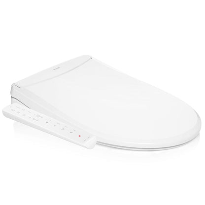 Brondell Swash Thinline T22 Bidet Toilet Seat with remote control, showcasing sleek design and advanced features for modern bathrooms