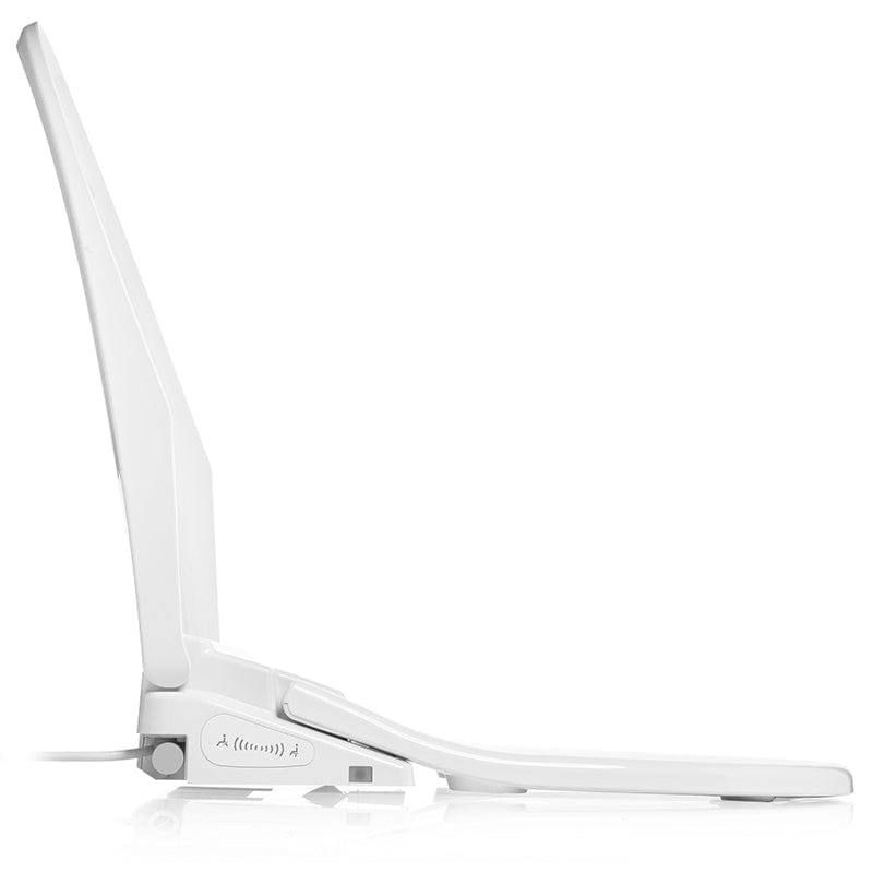 Side view of Brondell Swash Thinline T44 Bidet Toilet Seat showcasing its sleek and modern design.