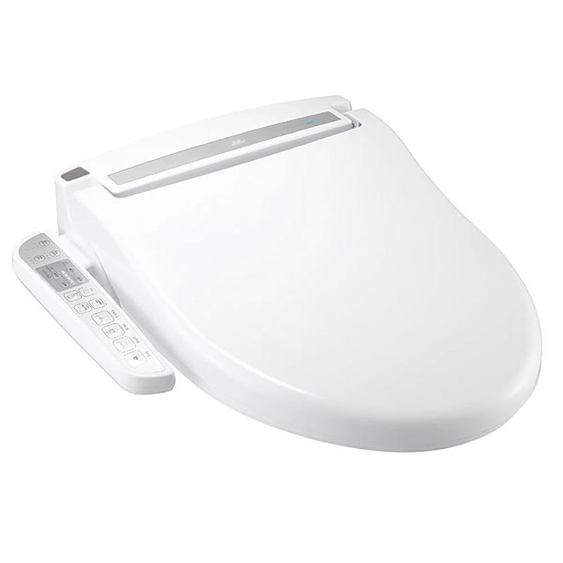 CleanSense 1500 Bidet Toilet Seat with side-panel control and on-demand heating in white, fits round and elongated sizes.