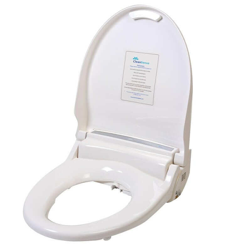 CleanSense Bidet Seat 1500 with heated seat, unlimited warm water, and self-cleaning nozzle, offering a refreshing, customized clean experience.
