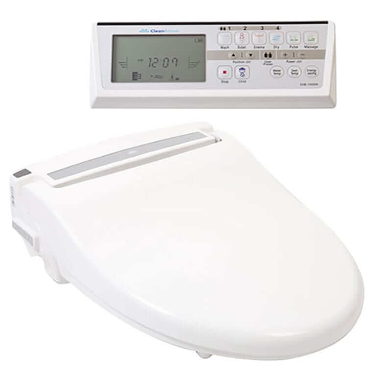 CleanSense Bidet Seat 1500 with remote control, heated seat, unlimited warm water, and self-cleaning nozzle for customized comfort