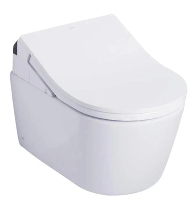 TOTO RP Washlet RX wall-hung toilet with dual flush option, 1.28 GPF & 0.9 GPF, white modern design