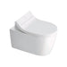 Duravit SensoWash Classic Starck Bidet Seat - Concealed - Installed on a modern toilet on a white background