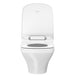 Duravit SensoWash Durastyle Slim Heated Bidet Seat - A white smart toilet with the lid open, shown against a solid white background.