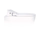 Duravit SensoWash Starck Slim Heated Bidet Seat - Side view on a white background