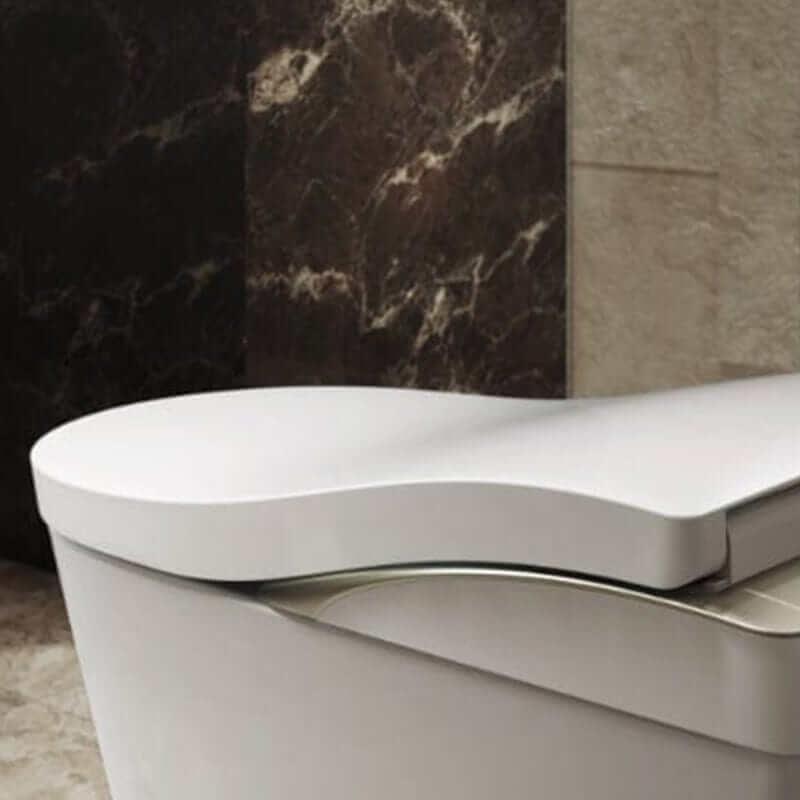 TOTO Neorest LS Bidet Toilet with sleek modern design in elegant bathroom setting, featuring advanced technological features.