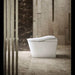 TOTO Neorest LS bidet toilet in a modern bathroom setting, showcasing sleek design and advanced functionality.