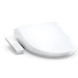 TOTO WASHLET S1 Bidet Seat - Elongated - Corner view on a white background