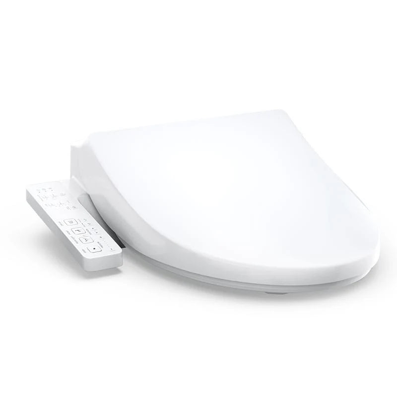 TOTO WASHLET S1 Bidet Seat - Elongated - Corner view on a white background