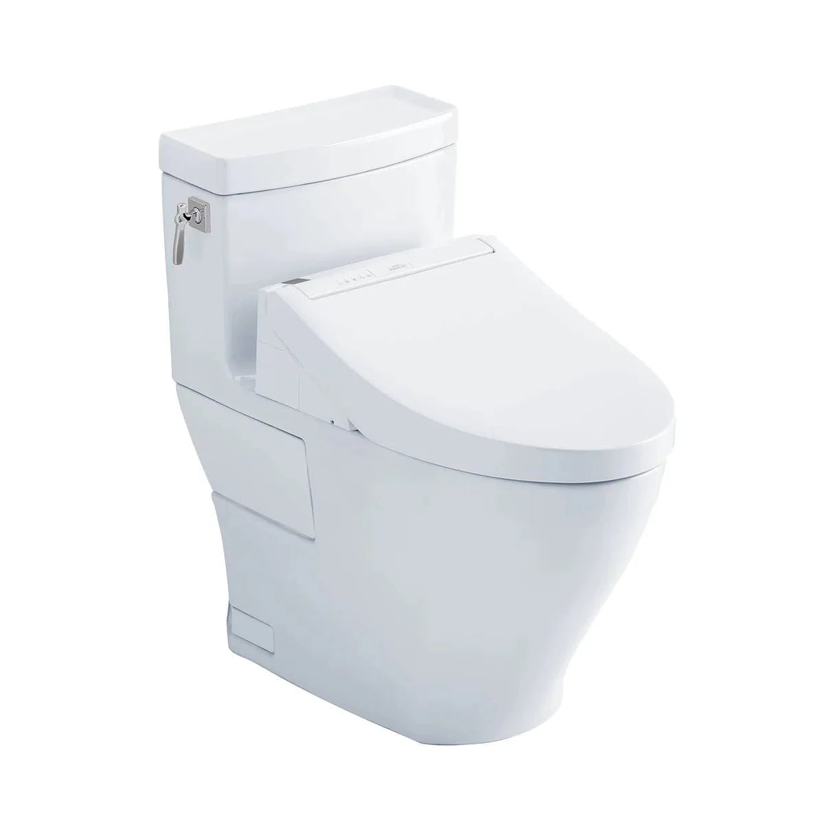 TOTO Aimes Washlet+ C5 Bidet Toilet Combo with 1.28 GPF, sleek one-piece design for luxurious bathroom