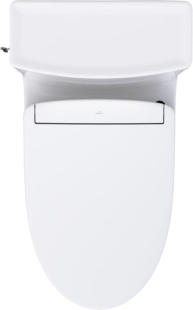 TOTO Aimes WASHLET+ S5 One-Piece Toilet - White toilet seat top view