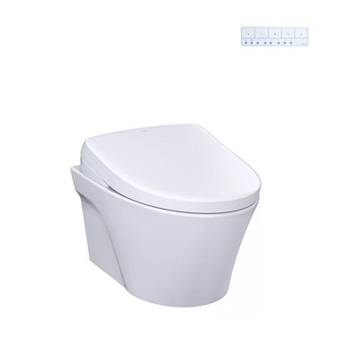 TOTO AP Washlet S7 Wall Hung Bidet Toilet with Remote, Dual Flush 0.9/1.28 GPF