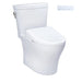 TOTO Aquia IV Arc Washlet with S7 Two-Piece Toilet, featuring 1.28 & 0.9 GPF dual flush system and modern design.