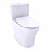 TOTO Aquia IV One-Piece Toilet with dual flush 1.28 GPF & 0.9 GPF for water efficiency, modern bathroom design