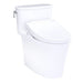 TOTO  Aurora 1G WASHLET+ S5 One-Piece Toilet - 1.0 GPF - White toilet bowl and seat on a white background