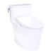 TOTO  Aurora 1G WASHLET+ S7 One-Piece Toilet - 1.0 GPF - White toilet with closed lid on a white background