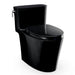 TOTO Aurora One-Piece Toilet - 1.28 GPF - Black toilet on a white background